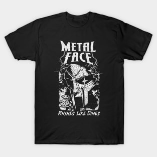 Vintage Bootleg Metal Face White T-Shirt